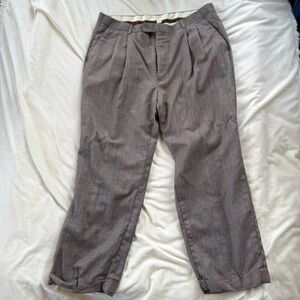 Giorgio dress pants heathered gray 38” waist X 30” length cuffed leg opening